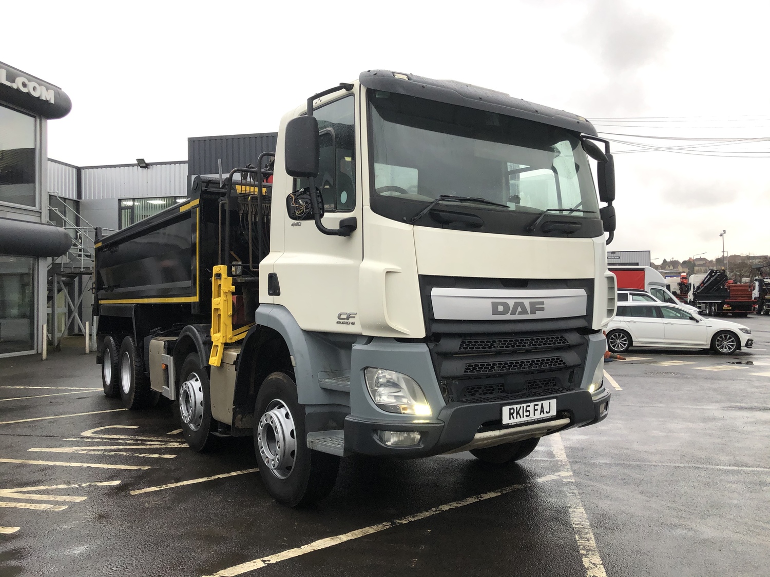 DAF CF 440 Tipper Grab With Palfinger Epsilon Crane Truck For Hire RK15FAJ | MV Truck and Van Rental